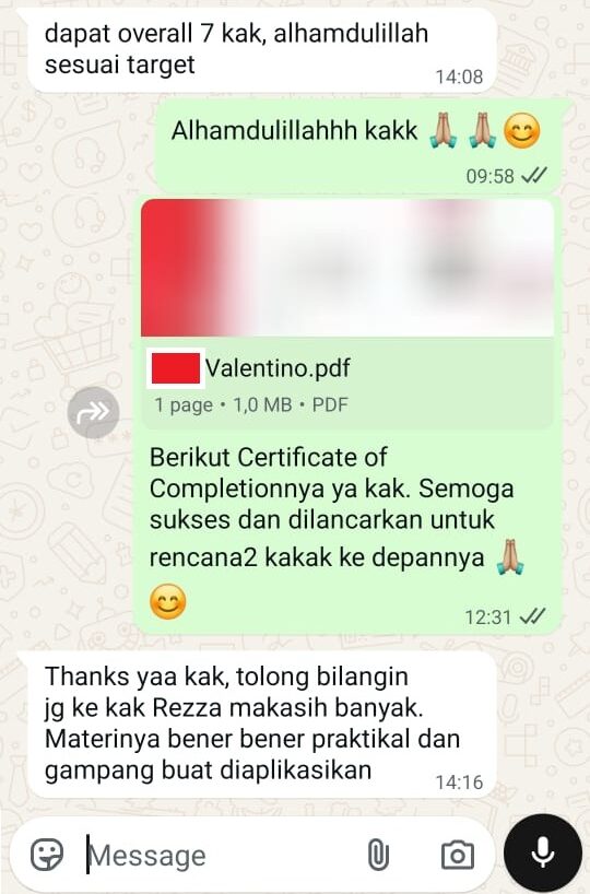 Testimoni Reza